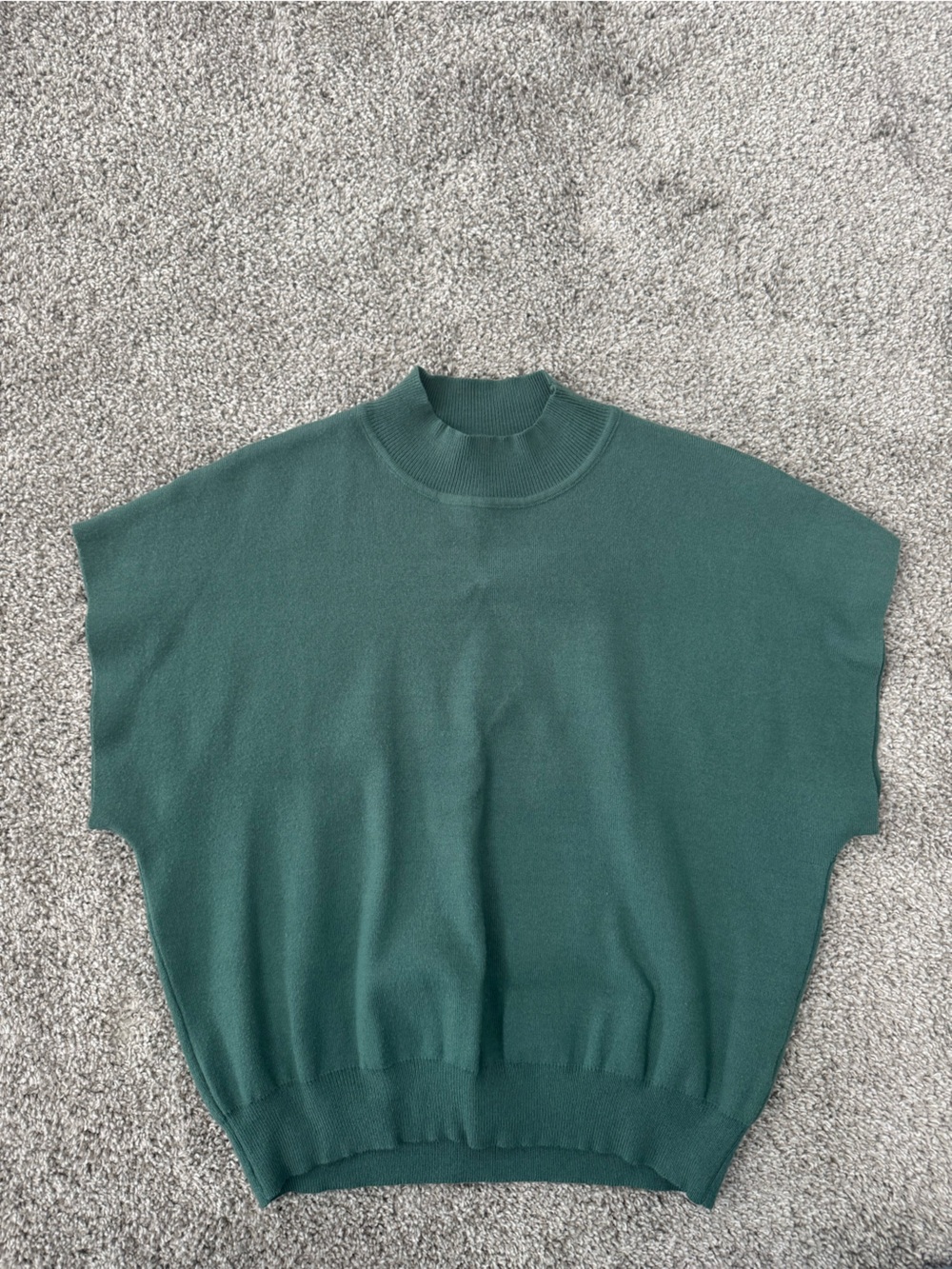 Women’s High-Waist Forest Green Knit Shirt